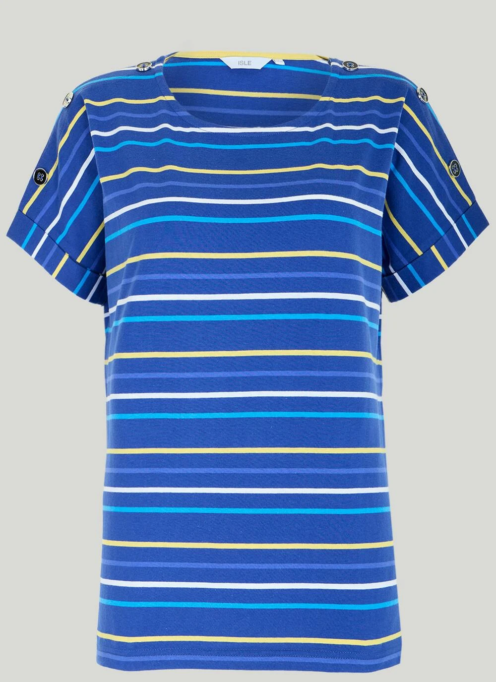 Pure Cotton Stripe T-Shirt 2 Pure Cotton Stripe T-Shirt - Image 2