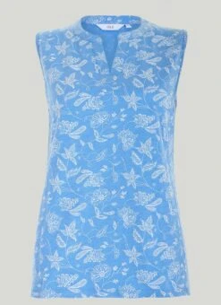 Puff Print Sleeveless T-Shirt 6 Puff Print Sleeveless T-Shirt -The Edinburgh Woollen Mill 61523pvl 66765027ec4dc63