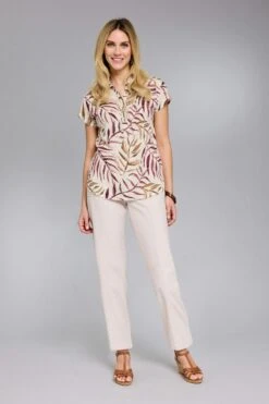 Pure Cotton Easy Fit Chambray Trousers