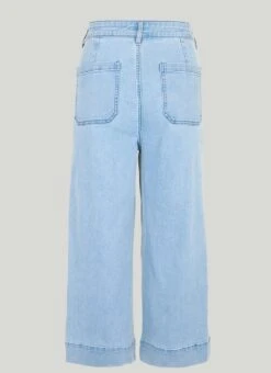 Wide Leg Cropped Jeans -The Edinburgh Woollen Mill 61755pvl 1d0cfd23afc2a8d