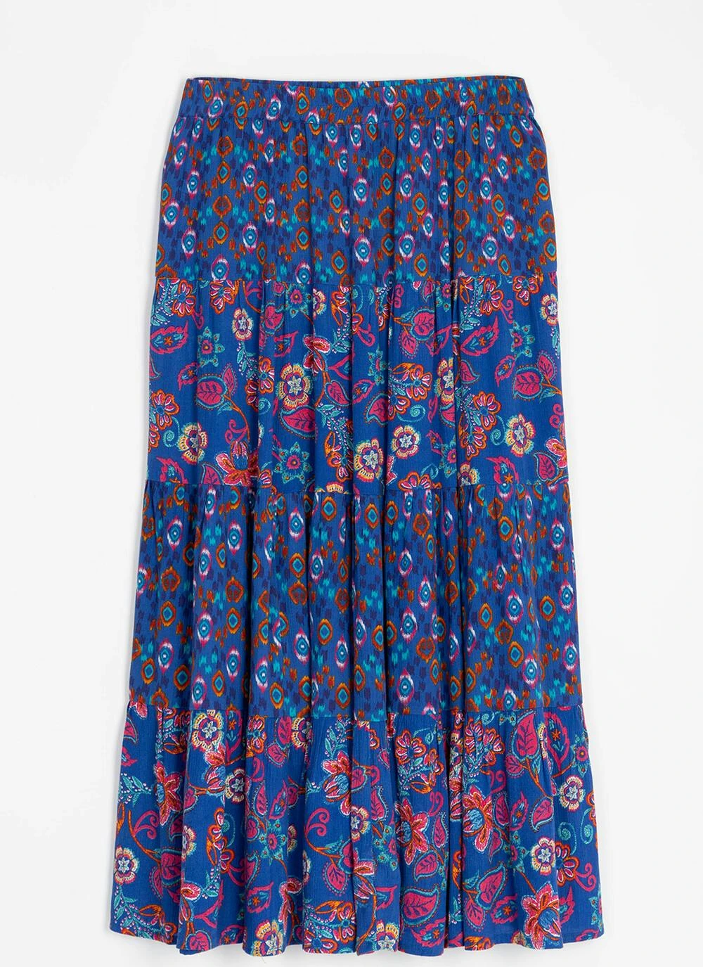 Multi Print Tiered Skirt 2 Multi Print Tiered Skirt - Image 2