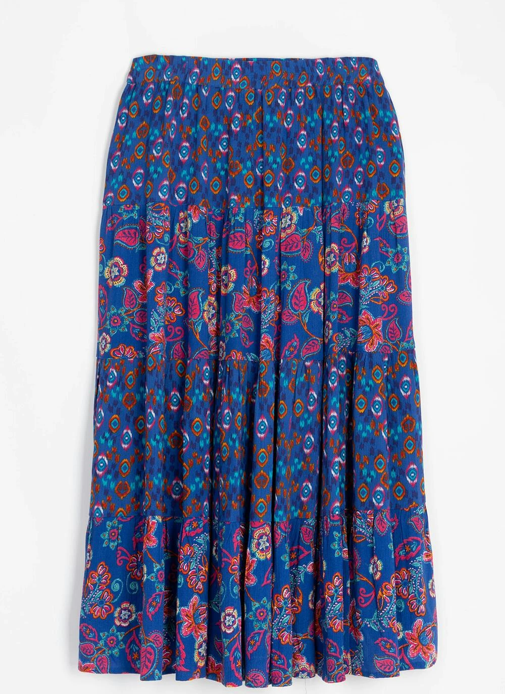 Multi Print Tiered Skirt 3 Multi Print Tiered Skirt - Image 3