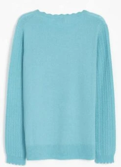 Cashmere Textured Yoke Jumper 5 Cashmere Textured Yoke Jumper -The Edinburgh Woollen Mill 62055pvl dcbea0c4332a084