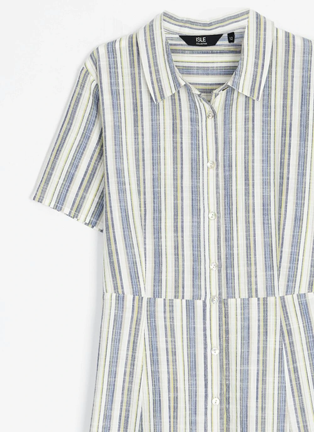 Pure Cotton Stripe Shirt Dress 3 Pure Cotton Stripe Shirt Dress - Image 3