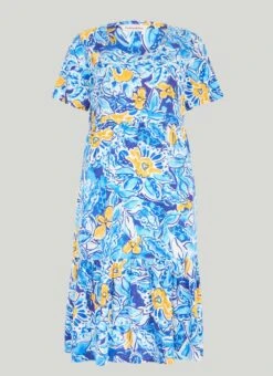 Linen Blend Tiered Shift Dress 7 Linen Blend Tiered Shift Dress -The Edinburgh Woollen Mill 62093pvl 58bd8c35e791675