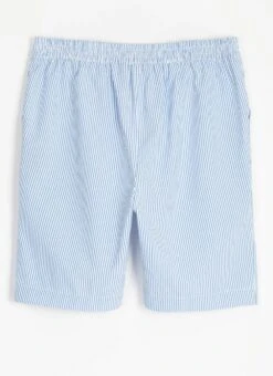 Cotton Blend Seersucker Stripe Shorts 7 Cotton Blend Seersucker Stripe Shorts -The Edinburgh Woollen Mill 62103pvl 12e6a2ed2f5ecd3