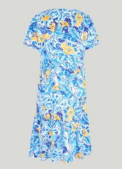 Linen Blend Tiered Shift Dress 8 Linen Blend Tiered Shift Dress -The Edinburgh Woollen Mill 62116pvl e4fb803f62e4d18