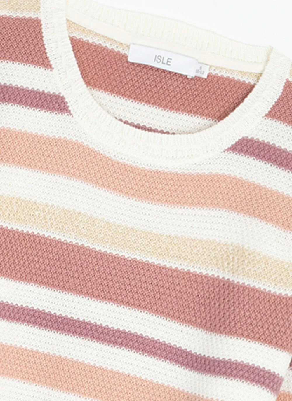 Textured Crew Neck Striped Jumper 2 Textured Crew Neck Striped Jumper - Image 2