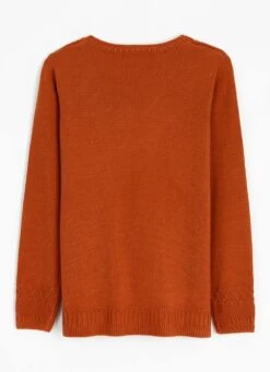 Textured Stitch V Neck Jumper 9 Textured Stitch V Neck Jumper -The Edinburgh Woollen Mill 62179pvl fe46f5e0e55c907