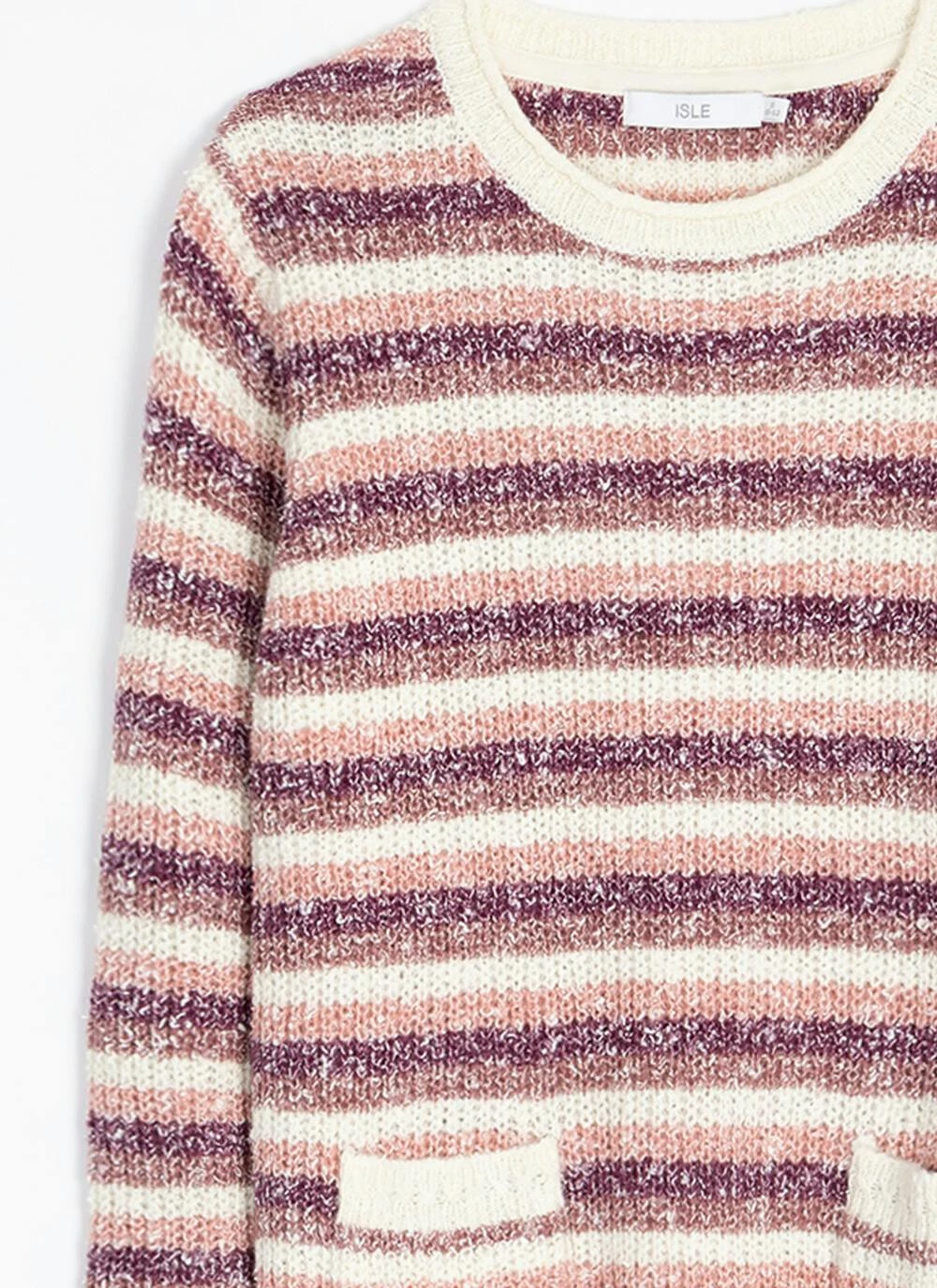 Striped Crew Neck Pocket Jumper 2 Striped Crew Neck Pocket Jumper - Image 2