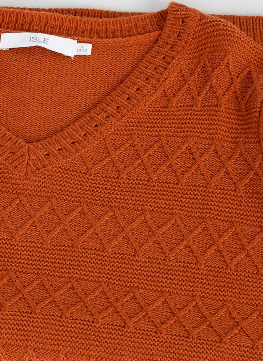 Textured Stitch V Neck Jumper 2 Textured Stitch V Neck Jumper - Image 2