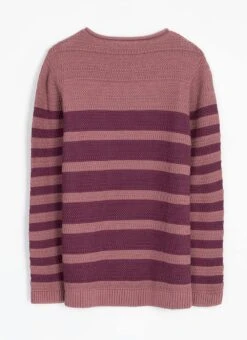 Pure Cotton Textured Crew Neck Striped Jumper 7 Pure Cotton Textured Crew Neck Striped Jumper -The Edinburgh Woollen Mill 62211pvl 3ccc9e5a8c3d741