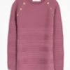 Button Detail Crew Neck Jumper