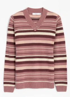 Striped V Neck Jumper 8 Striped V Neck Jumper -The Edinburgh Woollen Mill 62247pvl 3c4e8cf57994020