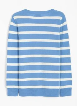 Cashmere Textured Stripe Jumper 5 Cashmere Textured Stripe Jumper -The Edinburgh Woollen Mill 62256pvl e808abee99986eb