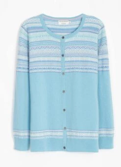 Cashmere Fairisle Yoke Cardigan 7 Cashmere Fairisle Yoke Cardigan -The Edinburgh Woollen Mill 62264pvl 2525d1fe1355f2f