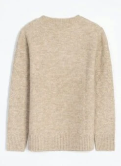 Button Detail Textured Crew Neck Jumper -The Edinburgh Woollen Mill 62304pvl 00b245f812c7052