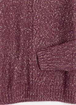 Cable Nep Knit Crew Neck Jumper -The Edinburgh Woollen Mill 62319pvl c1b60a016edc139