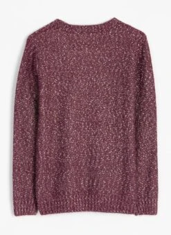 Cable Nep Knit Crew Neck Jumper -The Edinburgh Woollen Mill 62322pvl 595c6fd5cf88d52