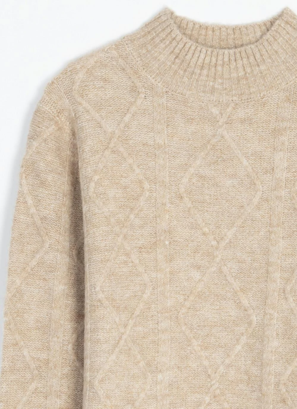 Diamond Stitch Turtle Neck Jumper 4 Diamond Stitch Turtle Neck Jumper - Image 4