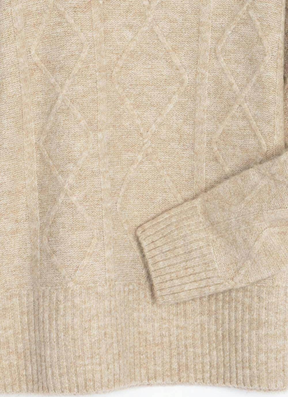 Diamond Stitch Turtle Neck Jumper 5 Diamond Stitch Turtle Neck Jumper - Image 5