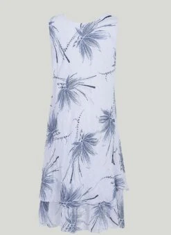 Cotton Blend Tiered Dress -The Edinburgh Woollen Mill 62439pvl 623dcc93a2d0245