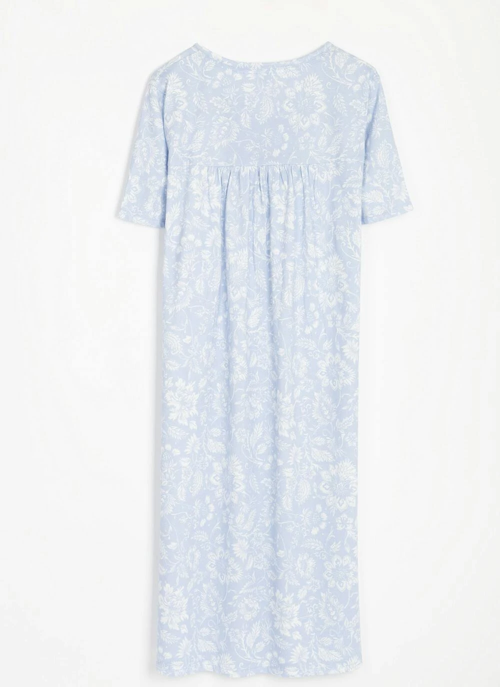 Pure Cotton Lace Trim Printed Nightdress 4 Pure Cotton Lace Trim Printed Nightdress - Image 4