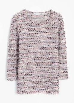 Cotton Blend Textured Crew Neck Top 10 Cotton Blend Textured Crew Neck Top -The Edinburgh Woollen Mill 62533pvl b88046fc78cbeed