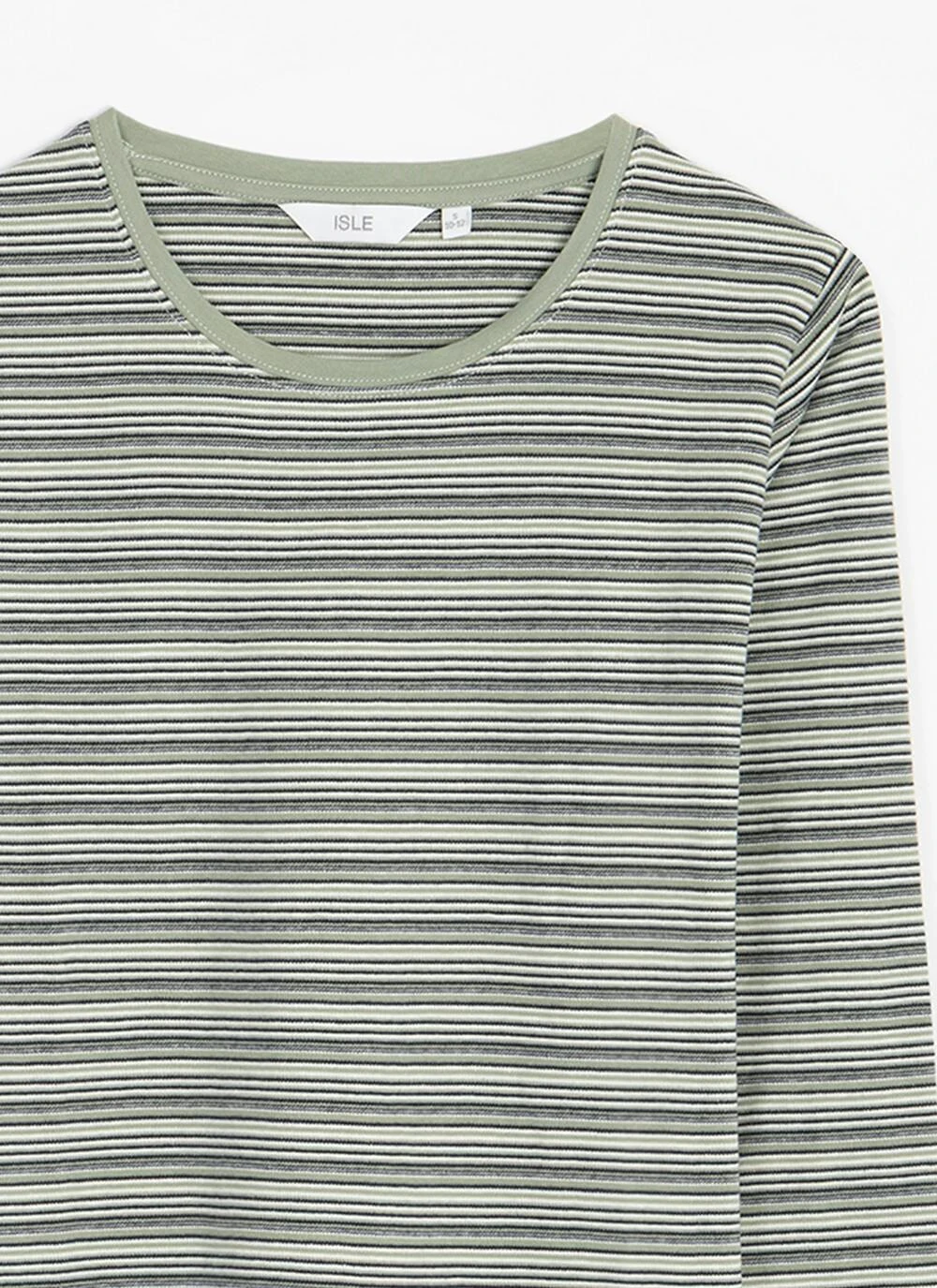 Pure Cotton Striped Crew Neck Top 2 Pure Cotton Striped Crew Neck Top - Image 2