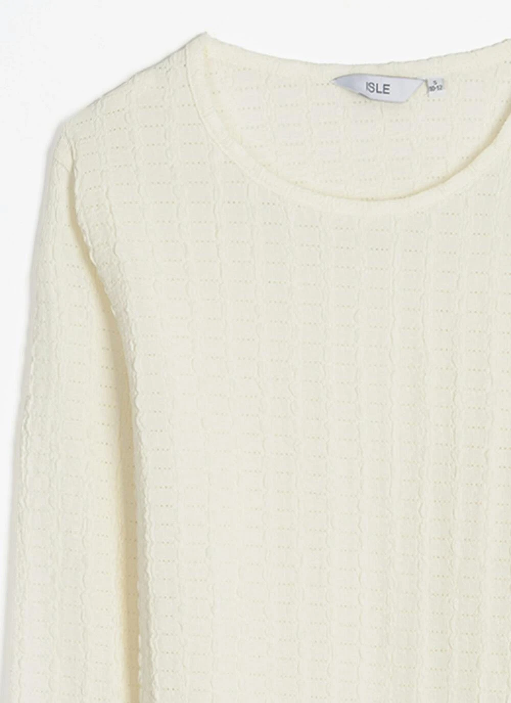 Textured Crew Neck Top 4 Textured Crew Neck Top - Image 4
