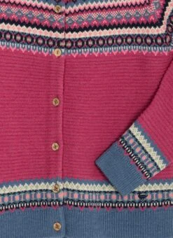 Wool Blend Crew Neck Fairisle Cardigan -The Edinburgh Woollen Mill 62941pvl a158923725498c2