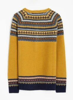 Wool Blend Yoke Fairisle Crew Neck Cardigan 11 Wool Blend Yoke Fairisle Crew Neck Cardigan -The Edinburgh Woollen Mill 62962pvl 9a82bb653fc968f