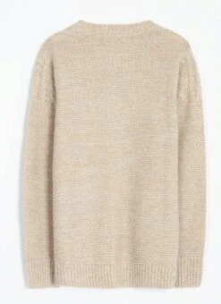 Textured Knit Crew Neck Cardigan 11 Textured Knit Crew Neck Cardigan -The Edinburgh Woollen Mill 62988pvl 6c3c7c057a1e502