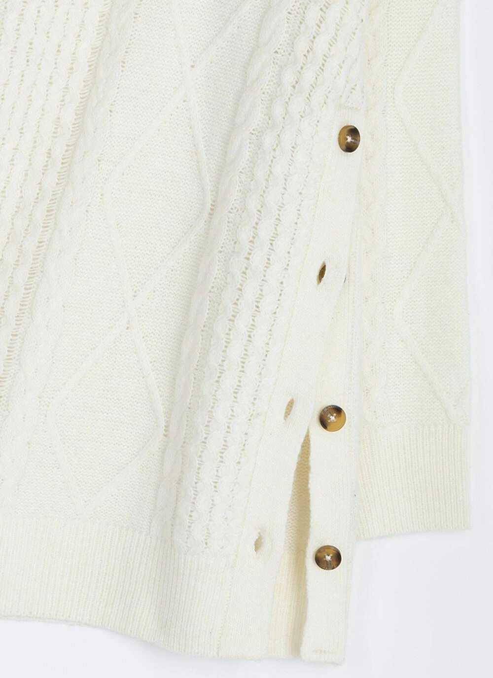 Wool Blend Cable Knit Turtle Neck Jumper 4 Wool Blend Cable Knit Turtle Neck Jumper - Image 4