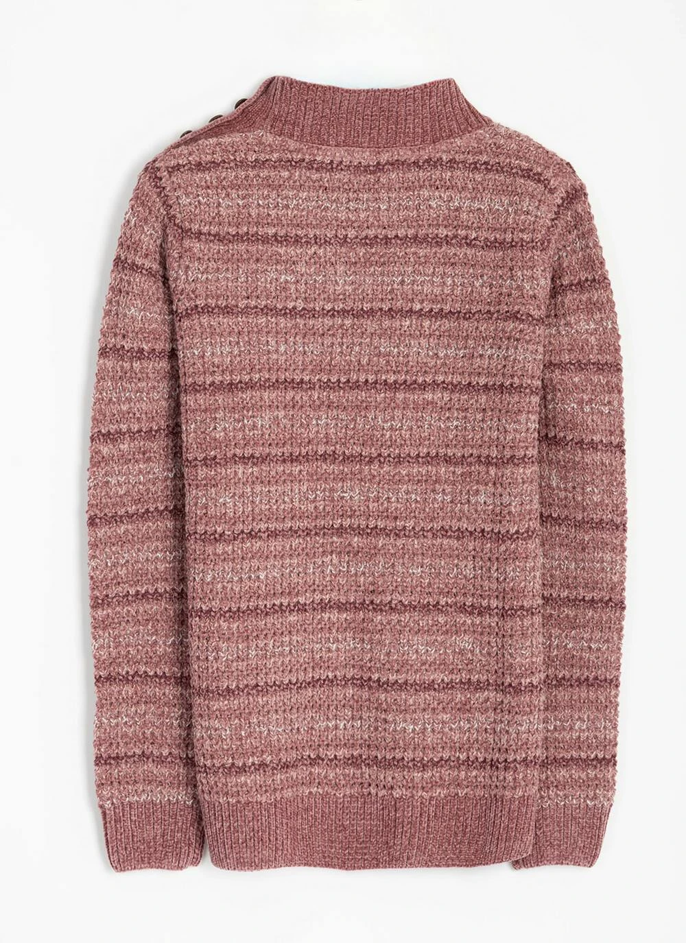 Chenille Striped Turtle Neck Jumper 4 Chenille Striped Turtle Neck Jumper - Image 4