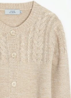 Textured Knit Crew Neck Cardigan 9 Textured Knit Crew Neck Cardigan -The Edinburgh Woollen Mill 63030pvl 244d292441ba0c7