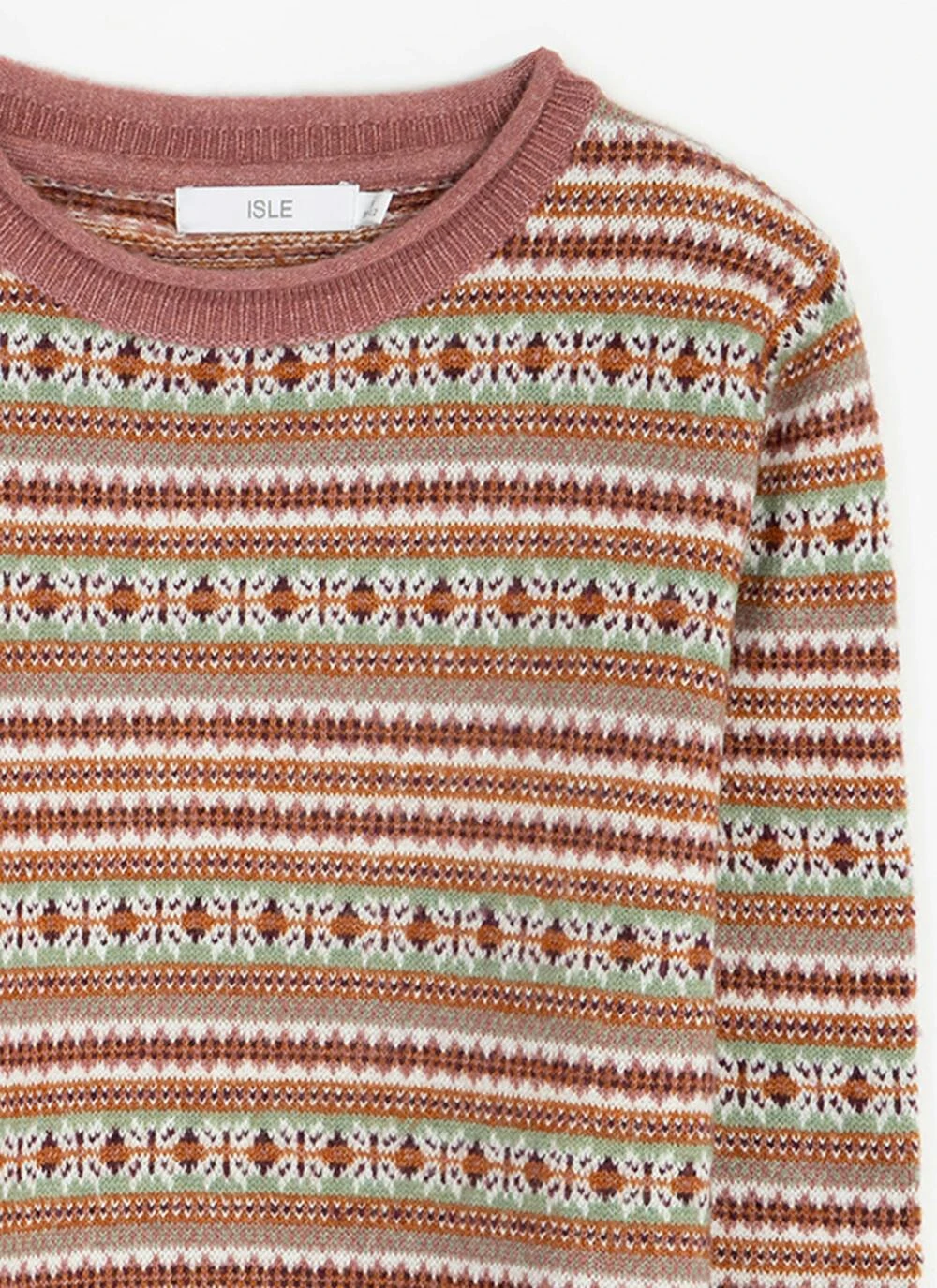 Fairisle Crew Neck Jumper 5 Fairisle Crew Neck Jumper - Image 5