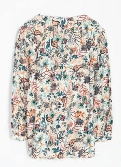 Crepe Paisely Print Blouse -The Edinburgh Woollen Mill 63047pvl 9e2393945ad450c