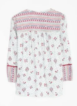 Pure Cotton Printed Pintuck Blouse -The Edinburgh Woollen Mill 63054pvl 86e8a4ab6a6f8aa