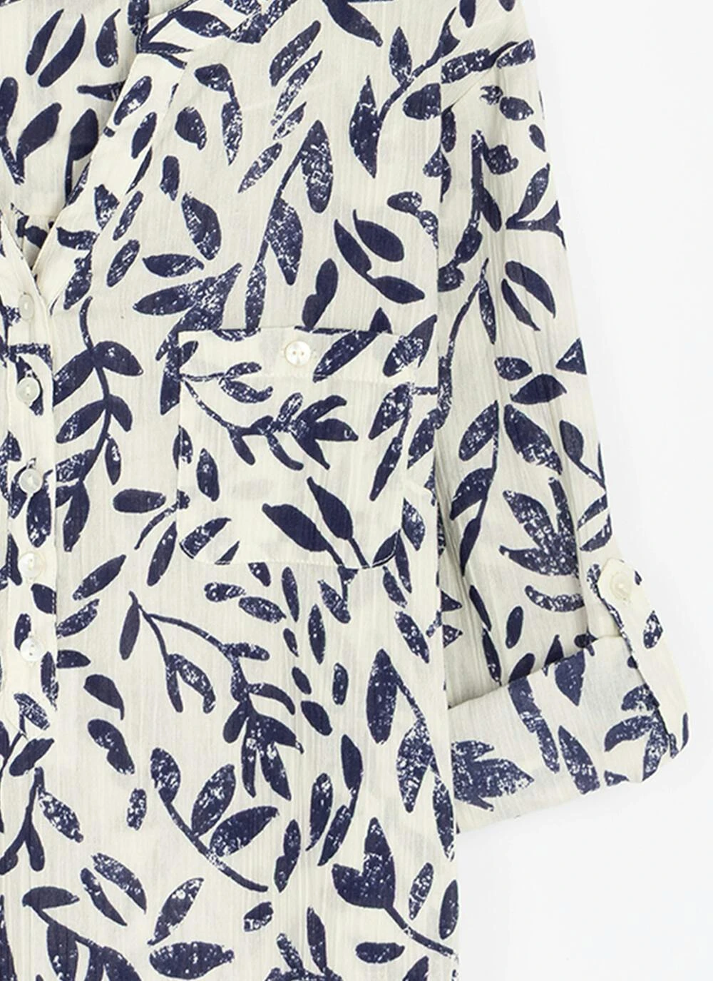 Pure Cotton Notch Neck Blouse 3 Pure Cotton Notch Neck Blouse - Image 3