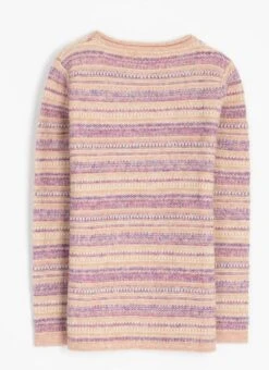 Textured Striped Crew Neck Jumper 7 Textured Striped Crew Neck Jumper -The Edinburgh Woollen Mill 63079pvl e1e01e376314cc9