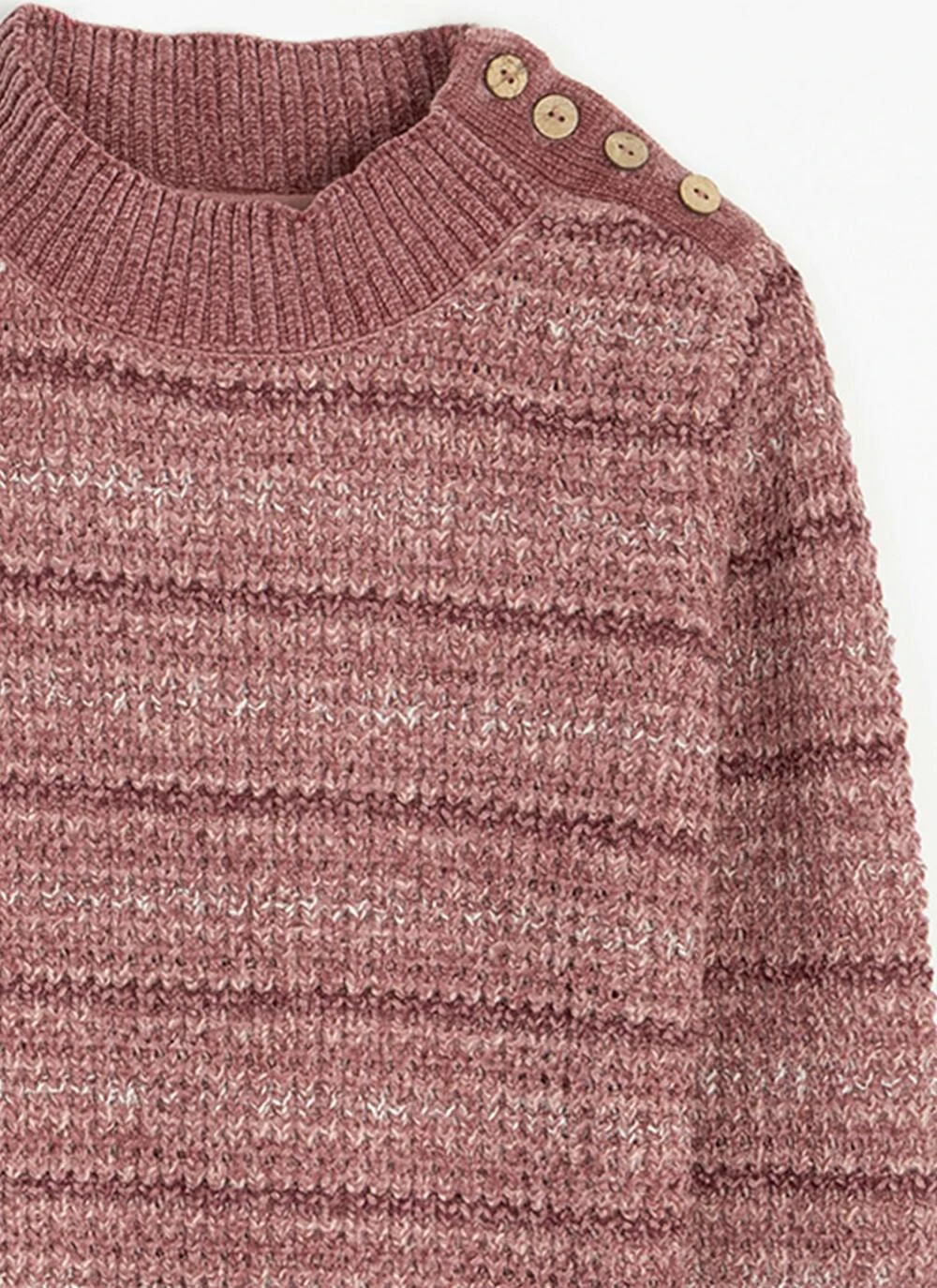 Chenille Striped Turtle Neck Jumper 2 Chenille Striped Turtle Neck Jumper - Image 2