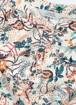 Crepe Paisely Print Blouse -The Edinburgh Woollen Mill 63092pvl 23fdfaa5aafc6a5