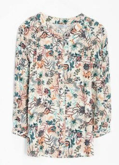 Crepe Paisely Print Blouse -The Edinburgh Woollen Mill 63107pvl c15ff15a2507fd3