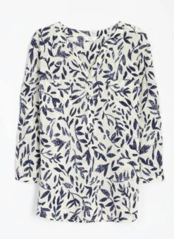 Pure Cotton Notch Neck Blouse 8 Pure Cotton Notch Neck Blouse -The Edinburgh Woollen Mill 63110pvl d40ce697052e427