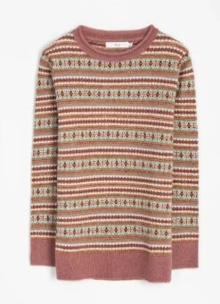 Fairisle Crew Neck Jumper 10 Fairisle Crew Neck Jumper -The Edinburgh Woollen Mill 63115pvl 52ab5503ad9b38c