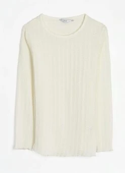 Textured Crew Neck Top 8 Textured Crew Neck Top -The Edinburgh Woollen Mill 63118pvl 1d473e5c18f92b3