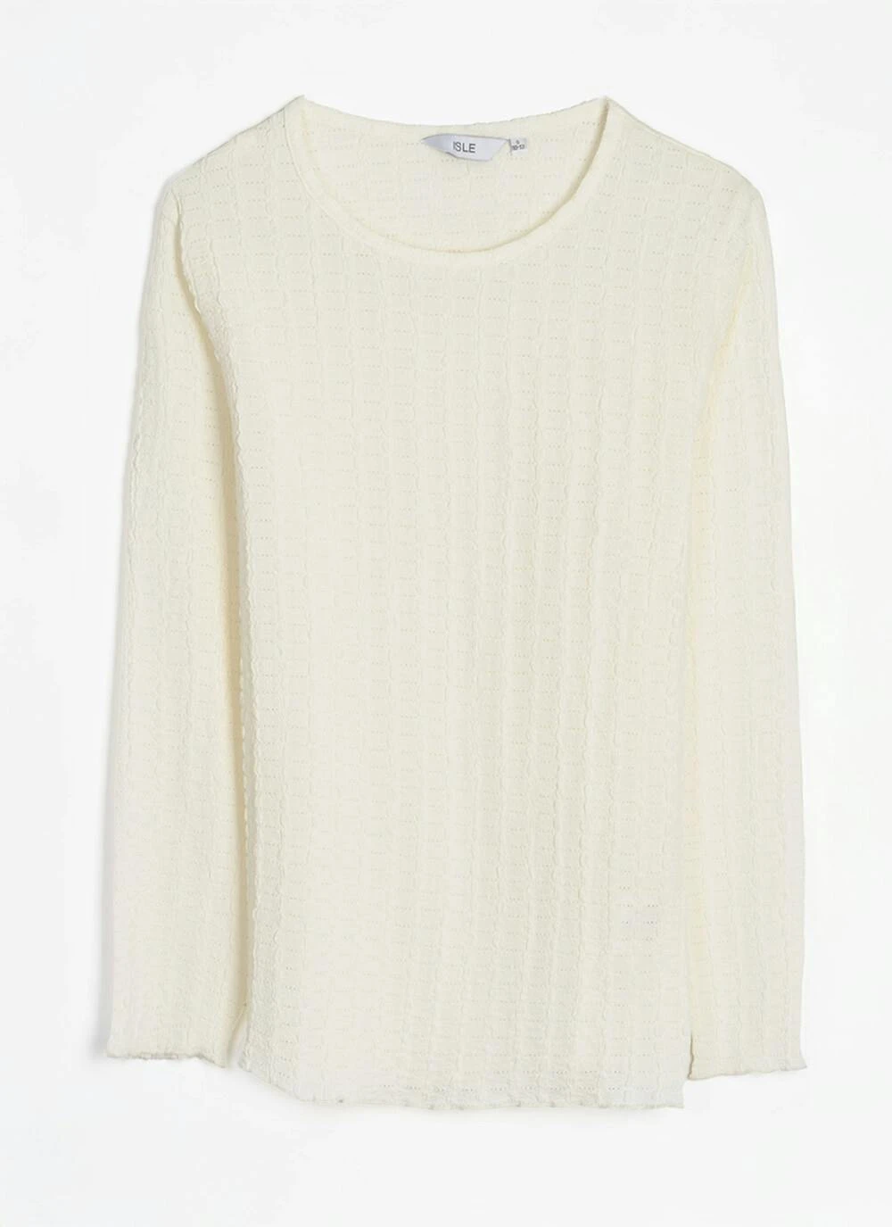 Textured Crew Neck Top 3 Textured Crew Neck Top - Image 3