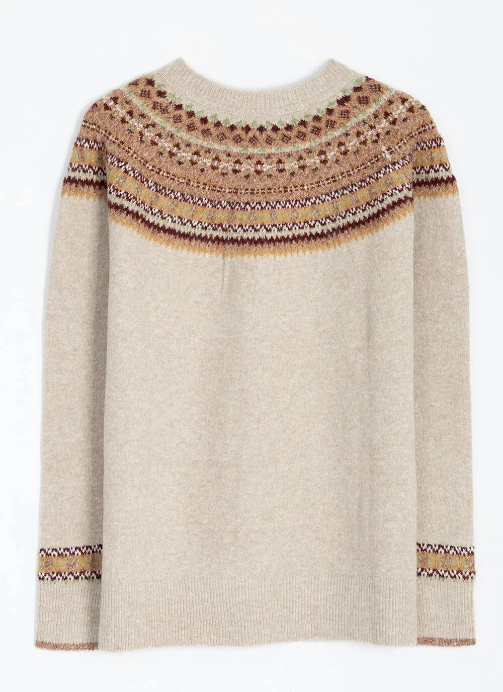 Soft Touch Fairisle Yoke Crew Neck Jumper 6 Soft Touch Fairisle Yoke Crew Neck Jumper - Image 6