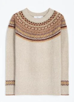 Soft Touch Fairisle Yoke Crew Neck Jumper 8 Soft Touch Fairisle Yoke Crew Neck Jumper -The Edinburgh Woollen Mill 63160pvl 668ce0d8430ebdc